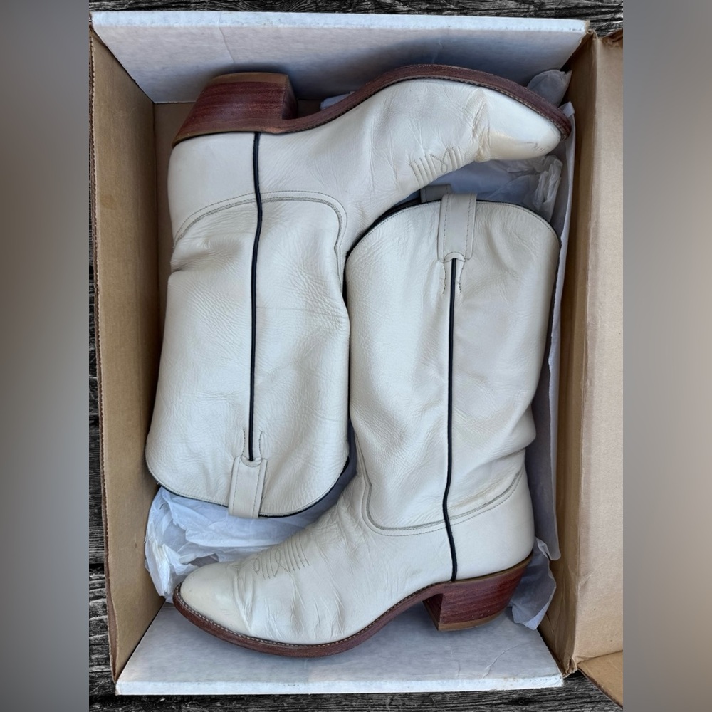 Vintage Larry Mahan Men’s Cowboy Boots in Original Box
